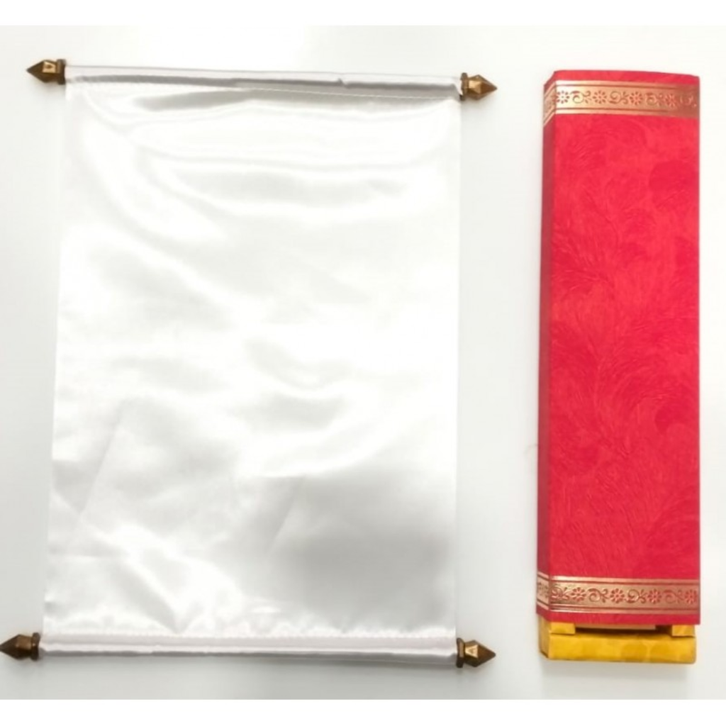 Photo Printed Invitation Scroll