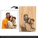 Customised Wooden Photo Laser Engraving 12 x 8